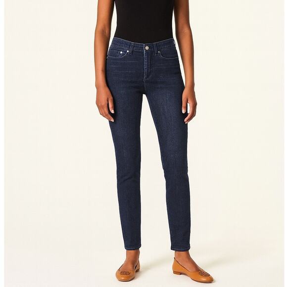 Tory Burch Skinny Jeans Dark Wash - Picture 1 of 11
